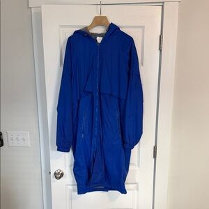 Blue Hooded Swim Parka